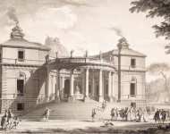 Wailly Charles de Design of a Pavilion of Sciences and the Arts in an English Park. Main Facade  - Hermitage